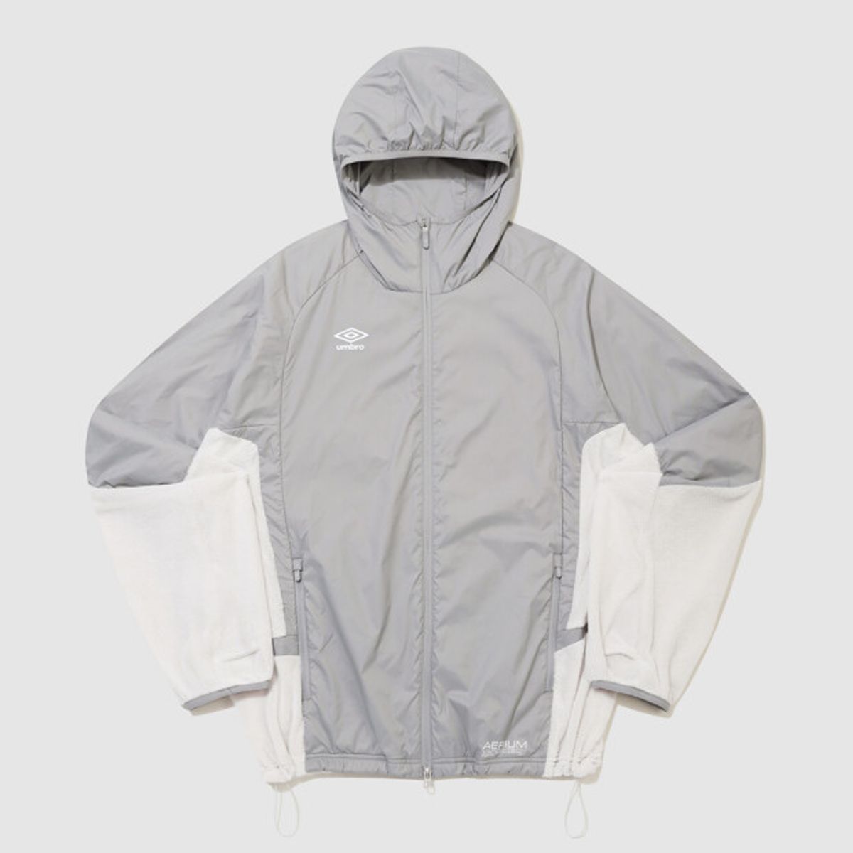엄브로(UMBRO) 에어리움 경량 플리스 하이브리드 자켓 그레이 UR321SJK93