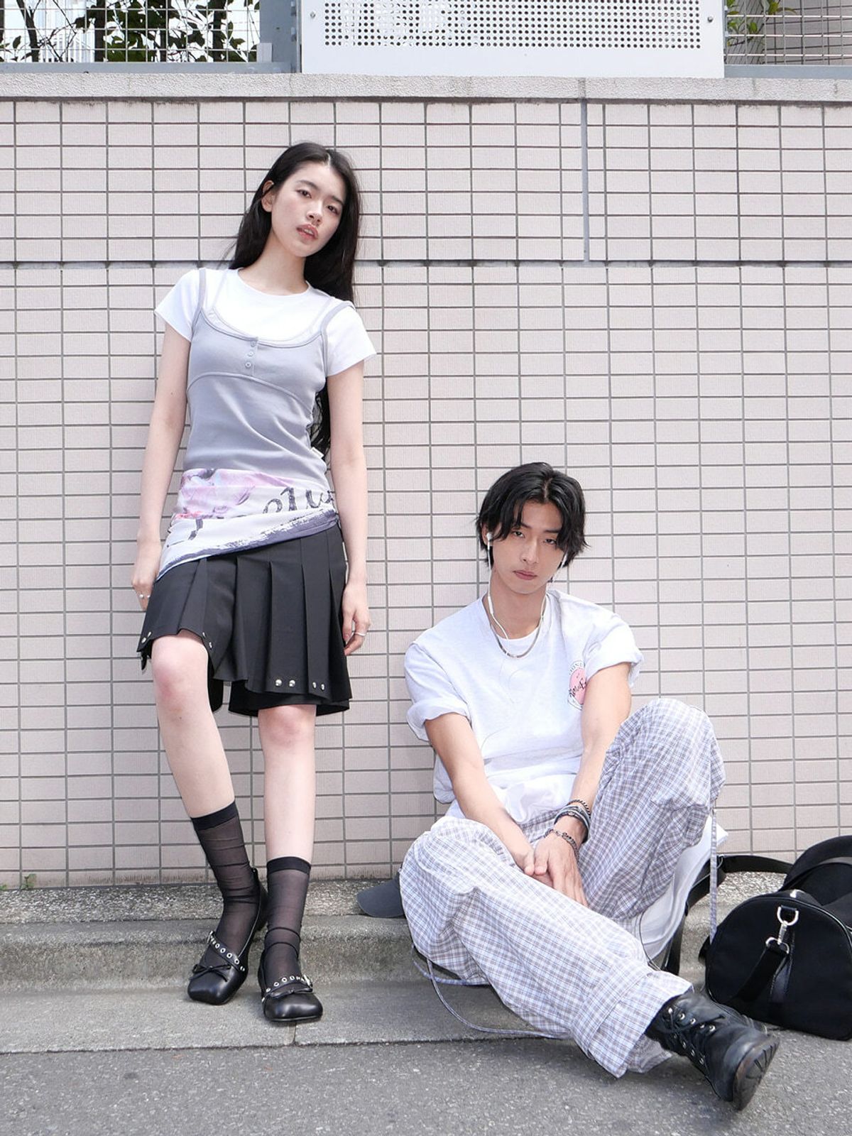 포에티시(POETISH) STUD POINT WRAP OVER-PANTS SKIRT AW6SS216_10