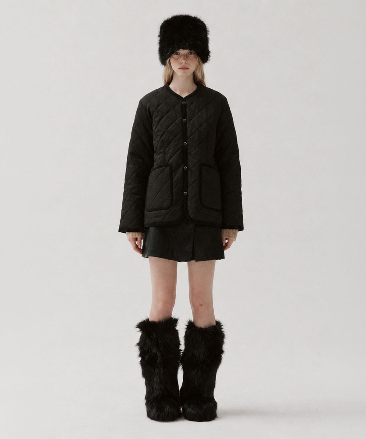 알엠알엔(RMRN) DUAL QUILTED JUMPER_2COLOR