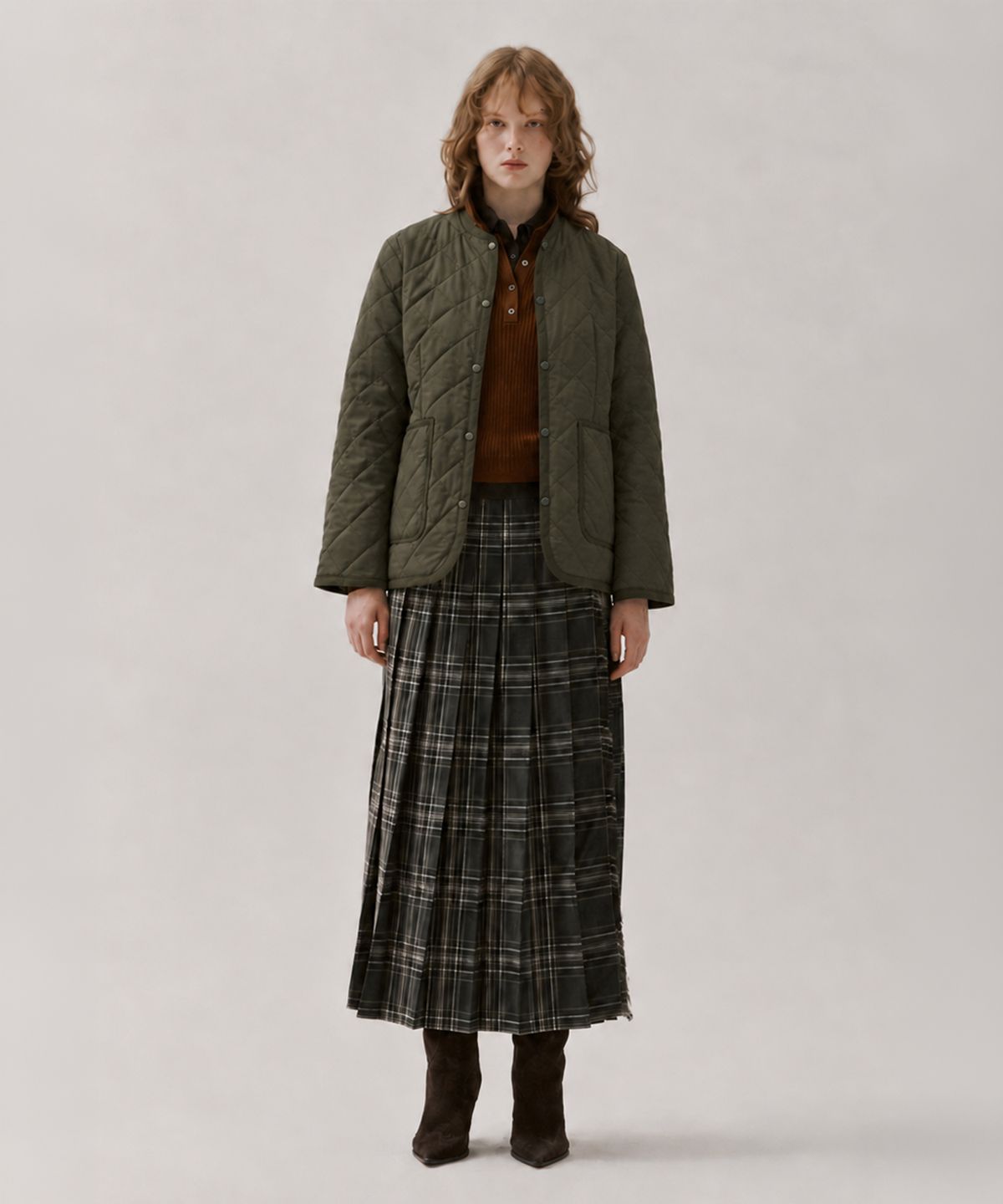 알엠알엔(RMRN) DUAL QUILTED JUMPER_2COLOR