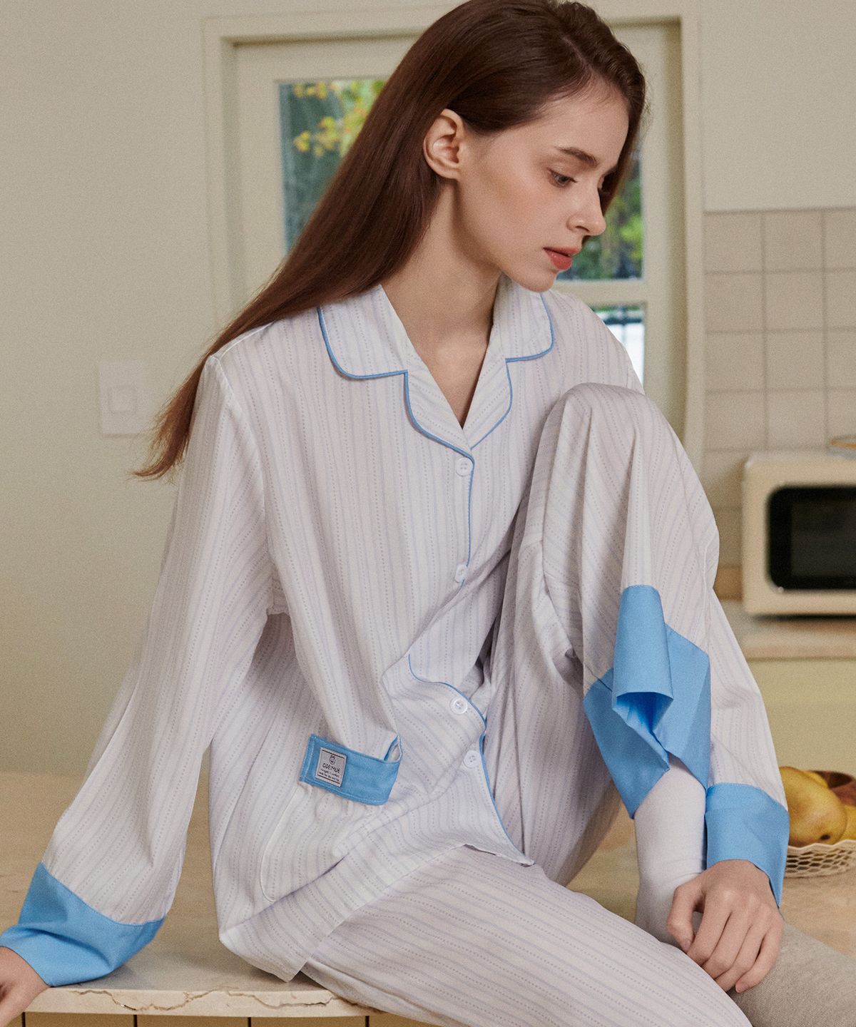 오드:뮤(ODE:MUE) (uni) 클라우드 긴팔 잠옷 세트