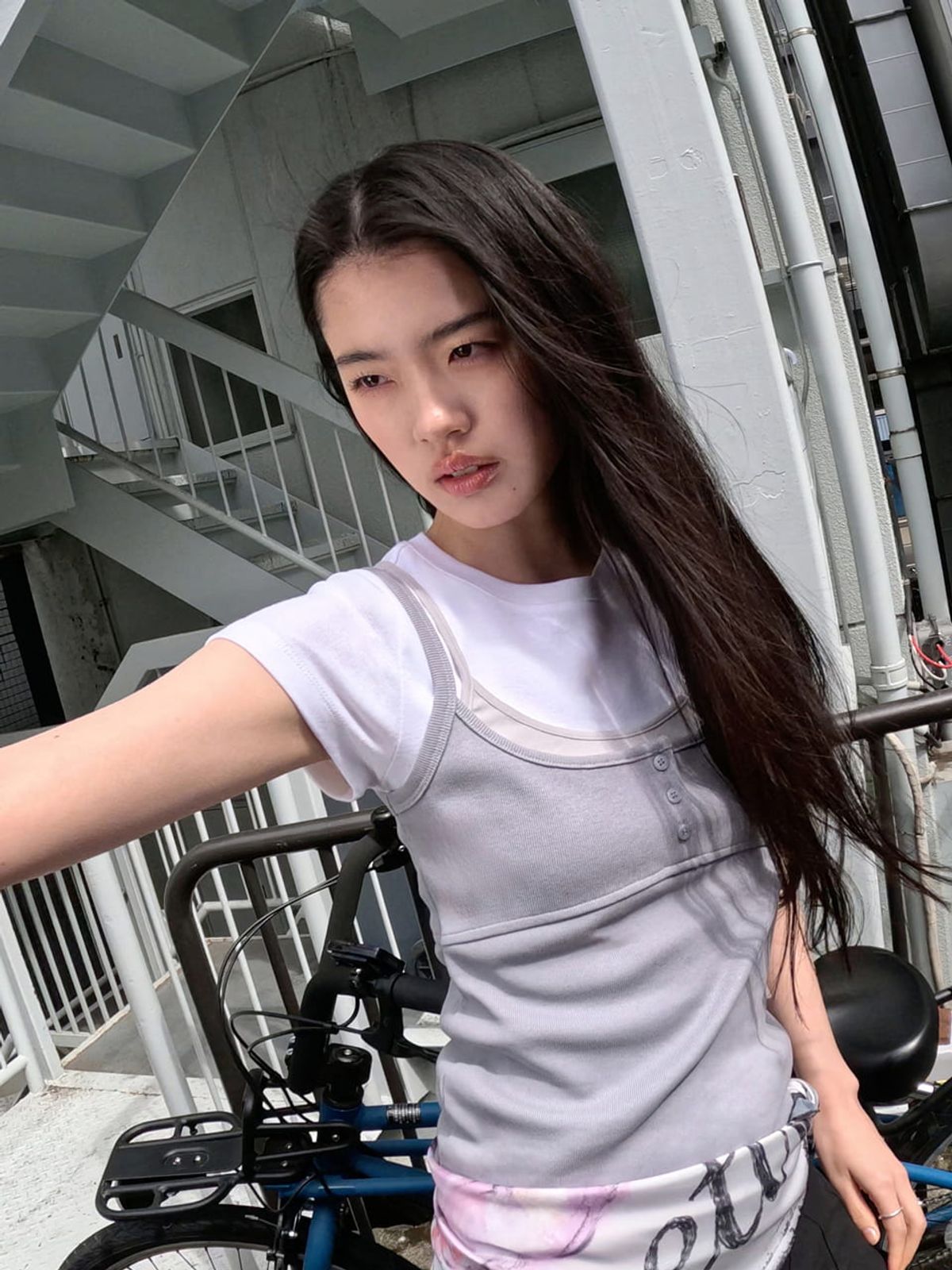 포에티시(POETISH) HENLEY LAYERED T-SHIRT AW6SE206_01