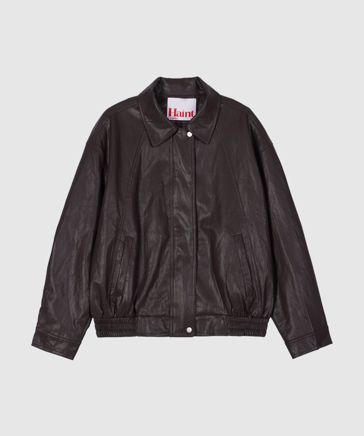 헤인트(HAINT) CERUNE VINTAGE LEATHER OVERSIZED BLOUSON 2COL_BROWN
