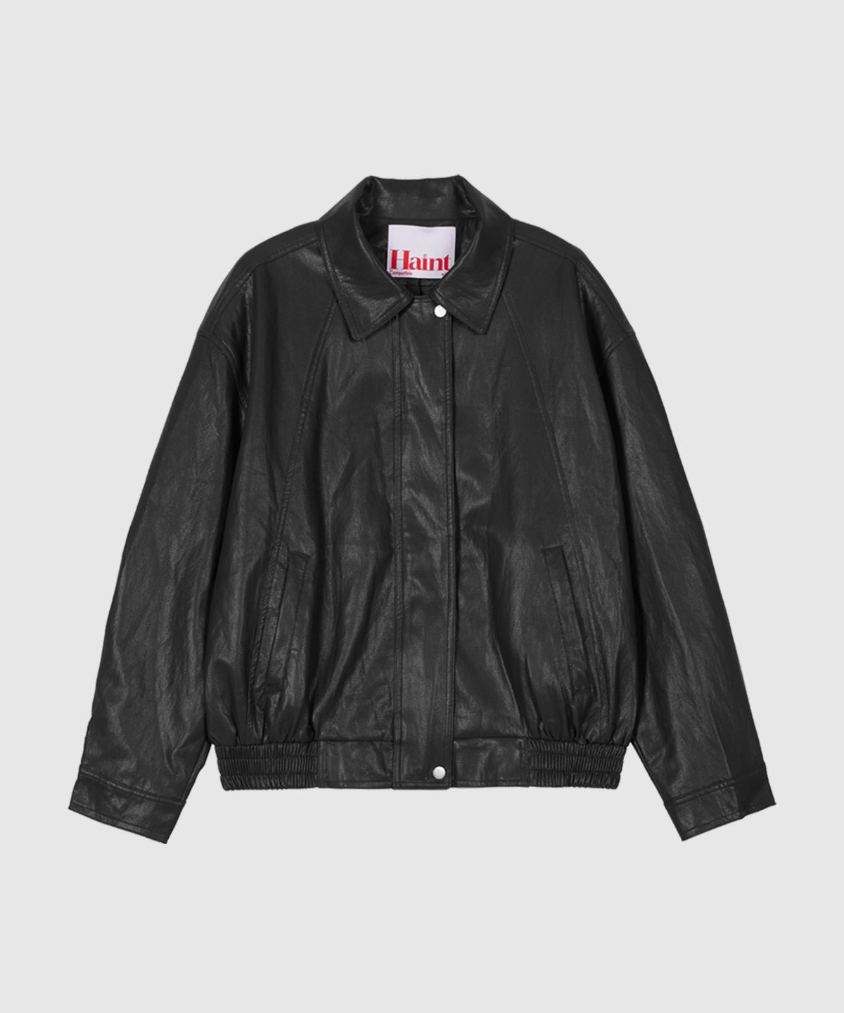 헤인트(HAINT) CERUNE VINTAGE LEATHER OVERSIZED BLOUSON 2COL_BLACK