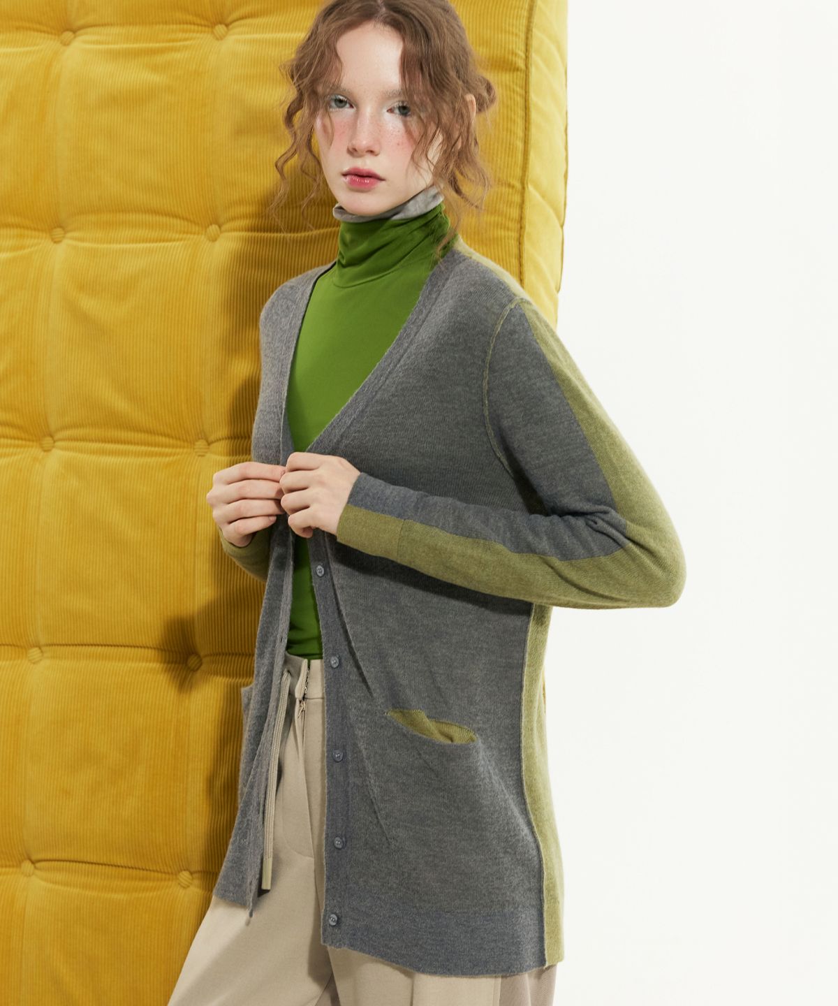 스노야(SNOYA) 26FW 알파카 블렌디드 가디건
