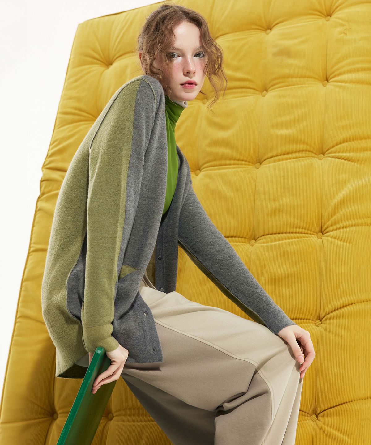 스노야(SNOYA) 26FW 알파카 블렌디드 가디건