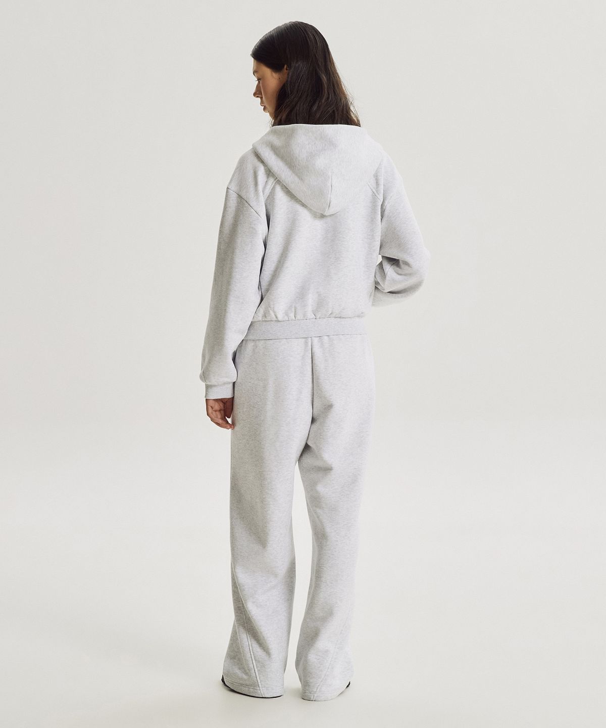 뉴발란스(NEW BALANCE) NBMDG4W012 / WOMEN 에센셜 기모 후드집업 (L/GRAY)