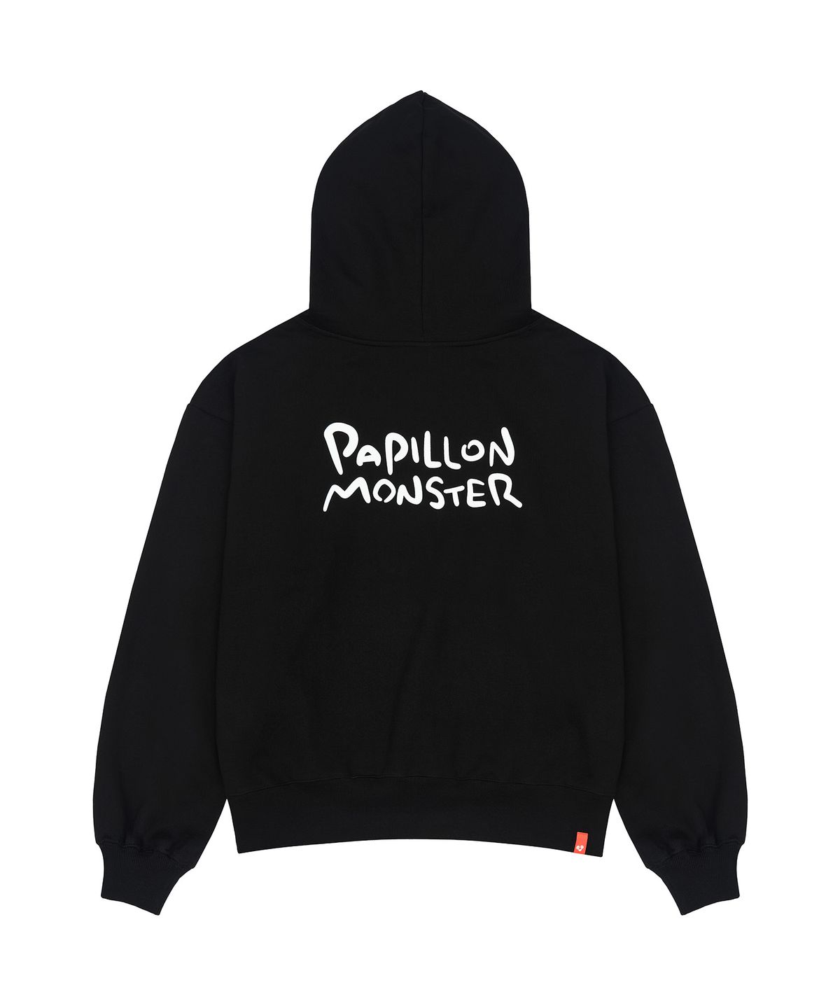 빠삐용 몬스터(PAPILLON MONSTER) L/S PAPI Emb Regular Hoody_Black
