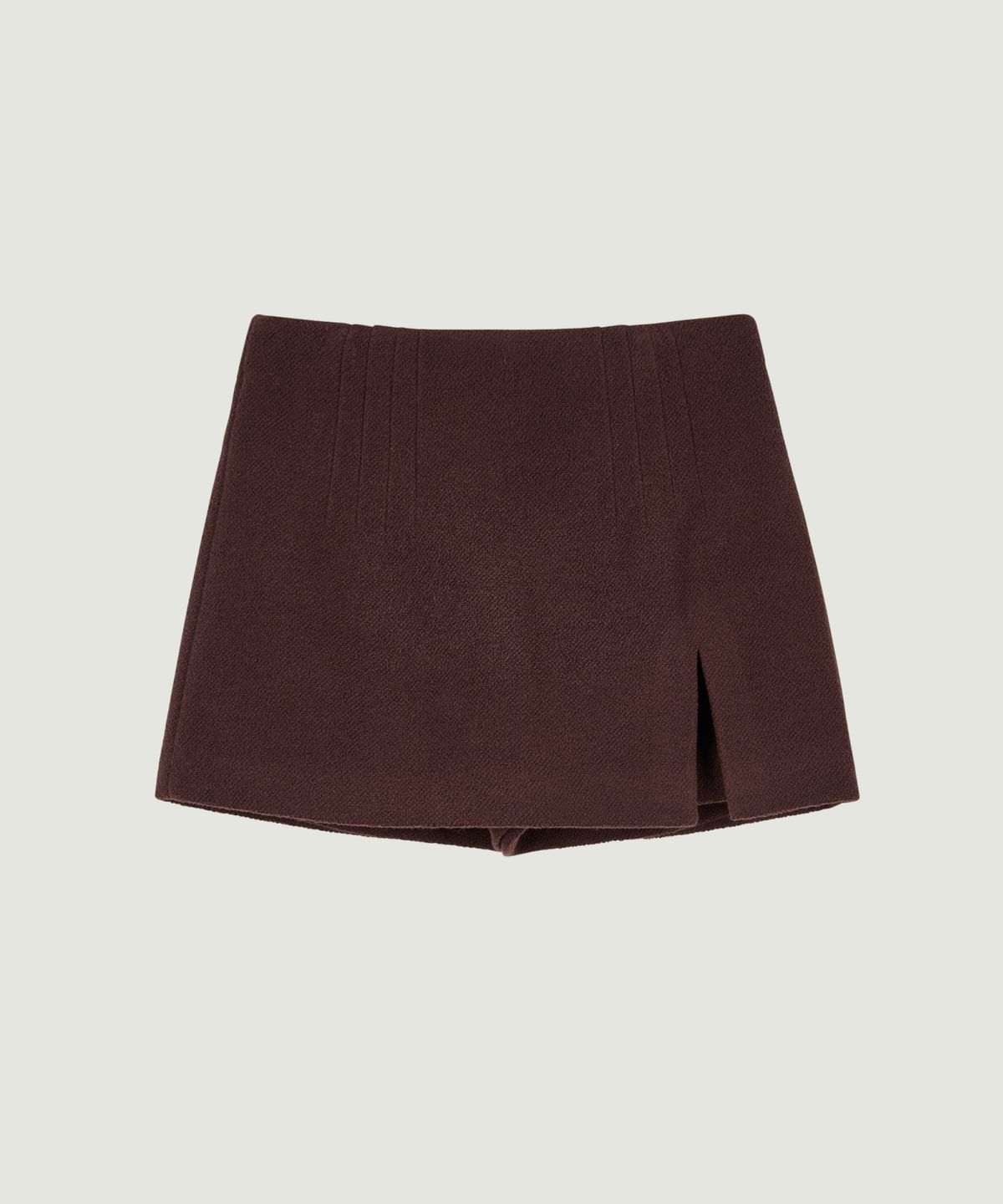 그로브(GROVE) COLLINS TWEED SKIRT (BROWN)
