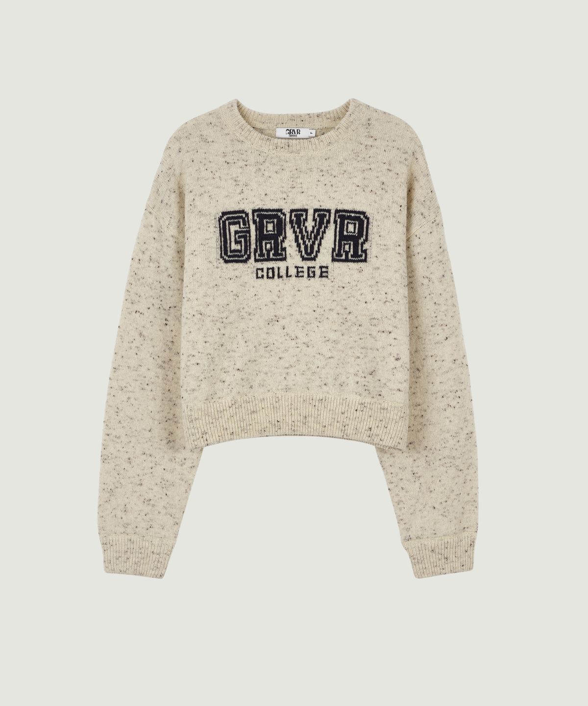 그로브(GROVE) GRVR COLLEGE KNIT (OATMEAL)