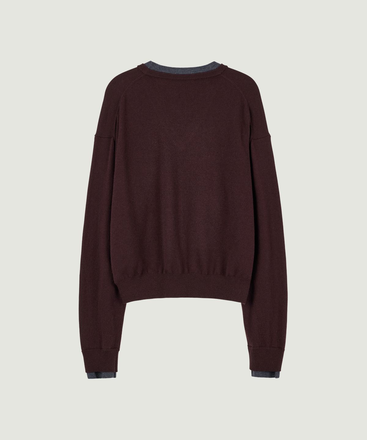 그로브(GROVE) DEVORA LAYERED KNIT (BURGUNDY)