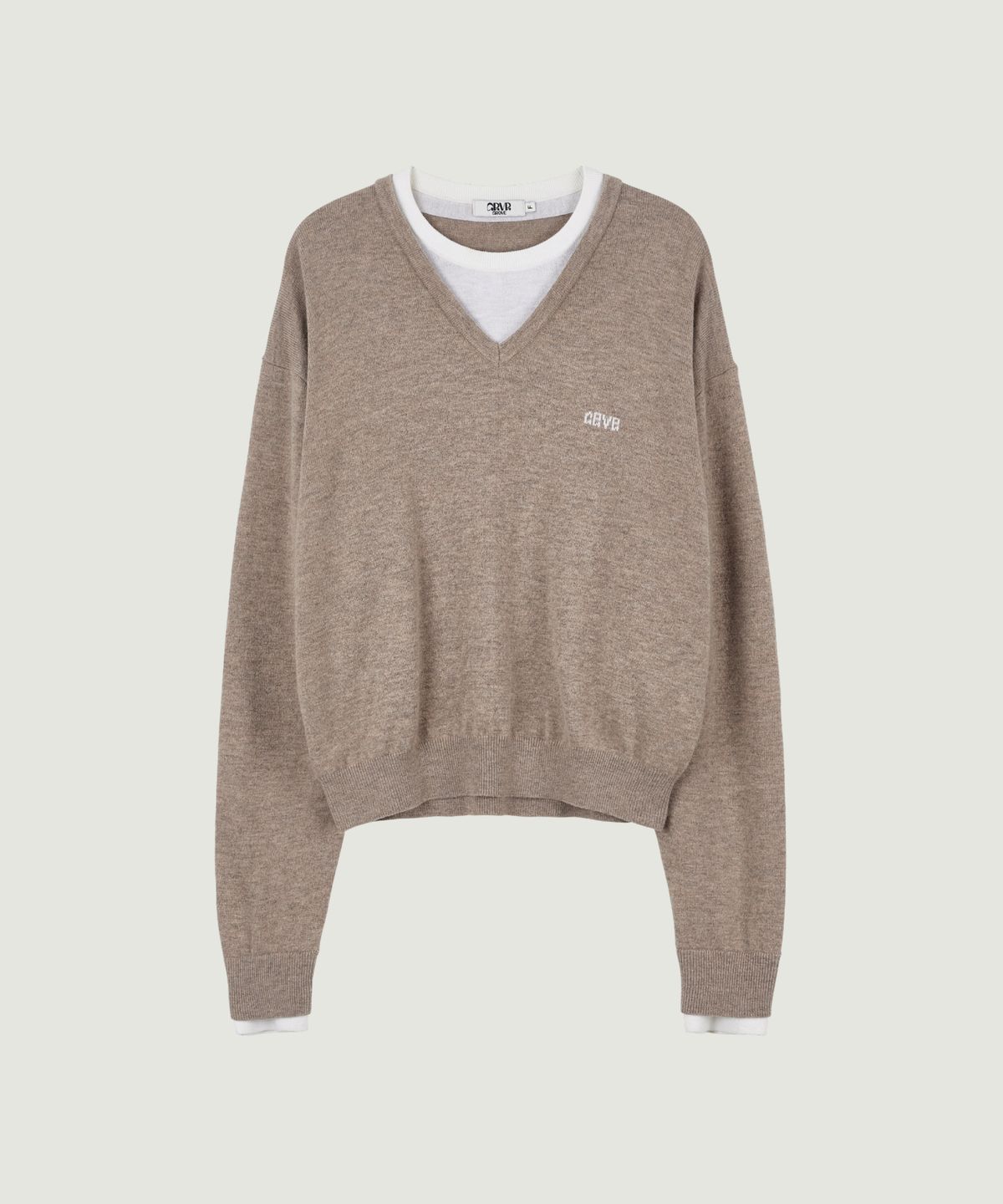 그로브(GROVE) DEVORA LAYERED KNIT (BEIGE)