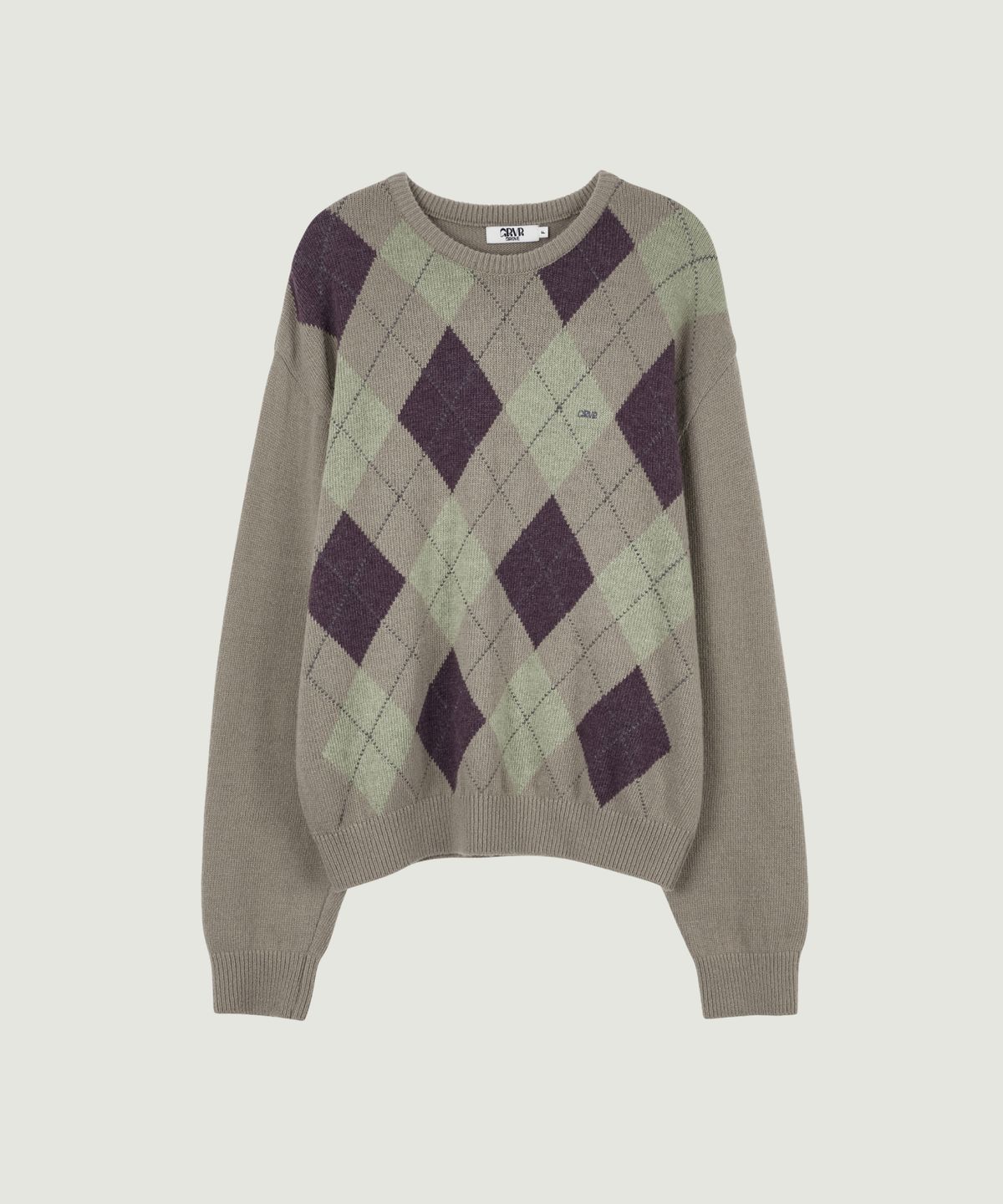 그로브(GROVE) ADELA ARGYLE KNIT (BEIGE)