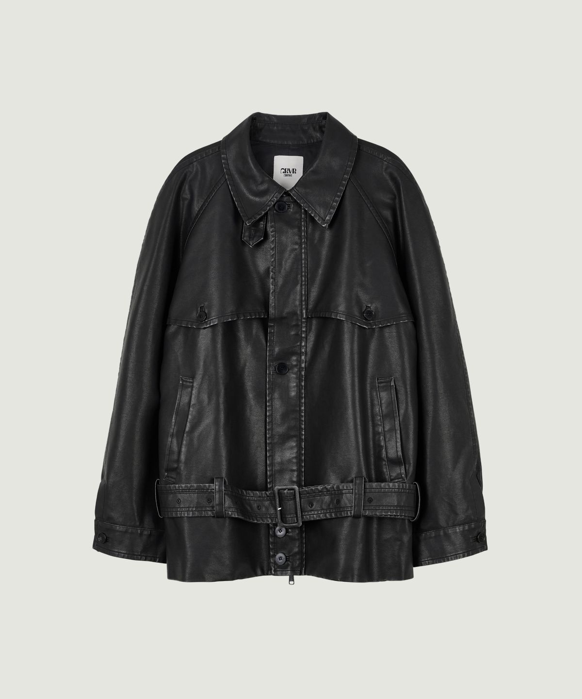 그로브(GROVE) LUCIA LEATHER JACKET (BLACK)
