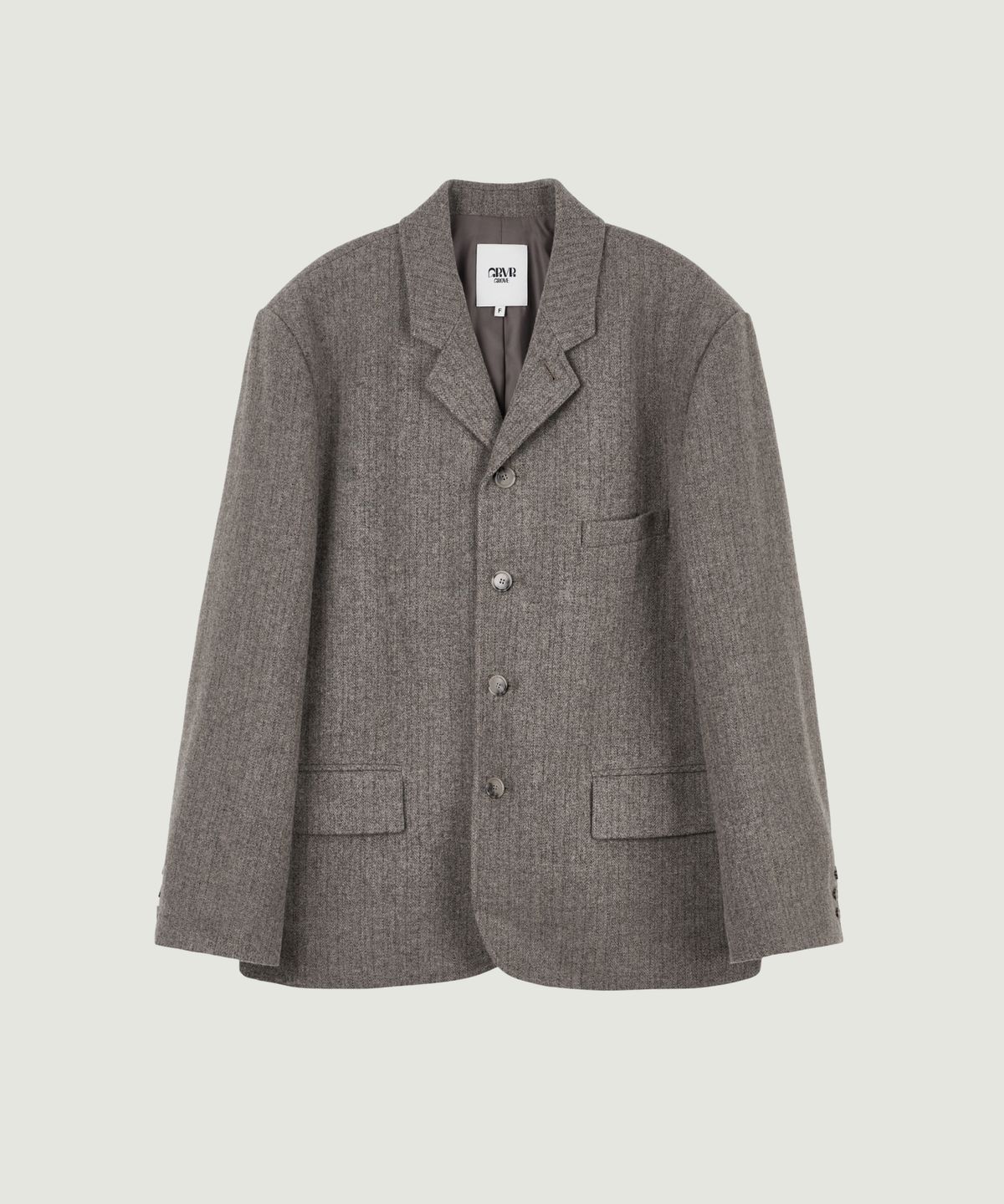 그로브(GROVE) [차정원 착용] MABEL HERRINGBONE JACKET (BEIGE)