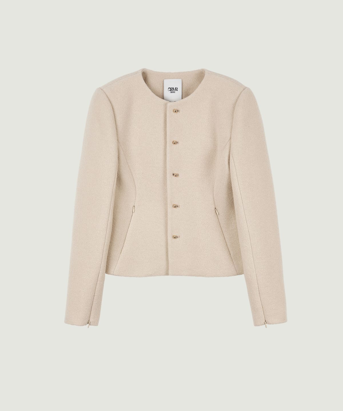 그로브(GROVE) COLLINS TWEED JACKET (CREAM)
