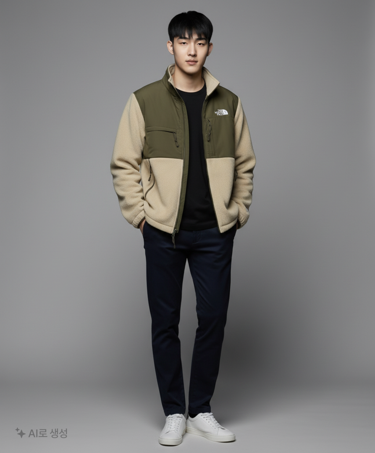노스페이스(THE NORTH FACE) NJ4FQ55B 남성 데날리 플리스 자켓_LIGHT BEIGE XL