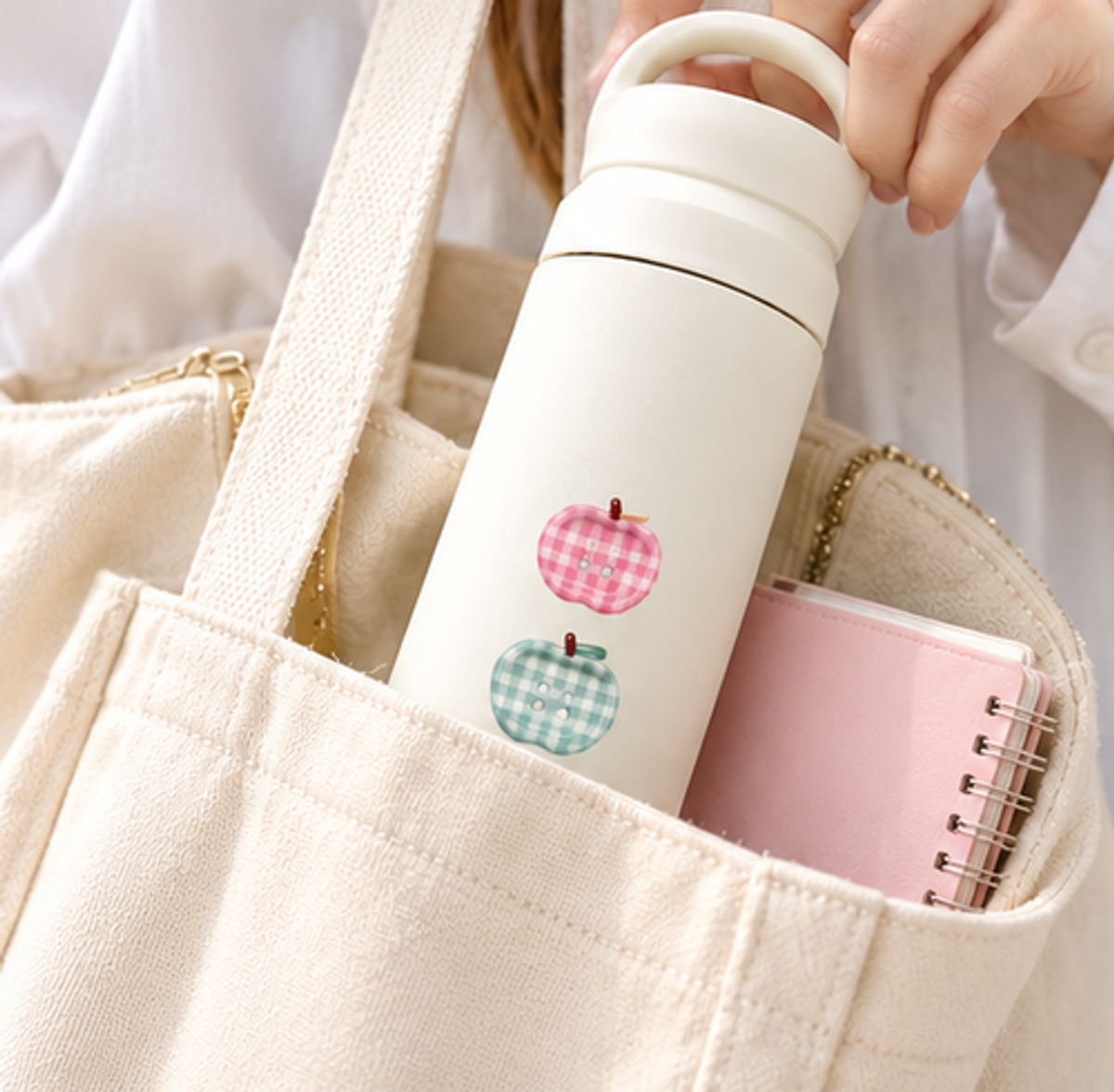이레케이스앤굿즈(IRECASEGOODS) 단추 디자인 핸들텀블러 보온 보냉 500ml 휴대용