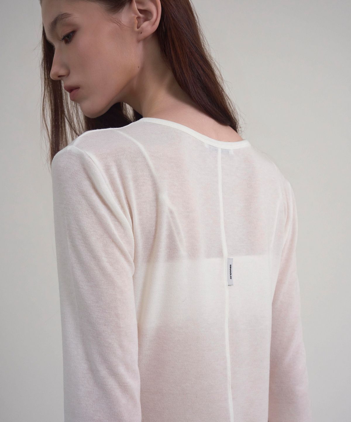 신앤리(SSIN AND LEE) Melt Lace Mini Dress White