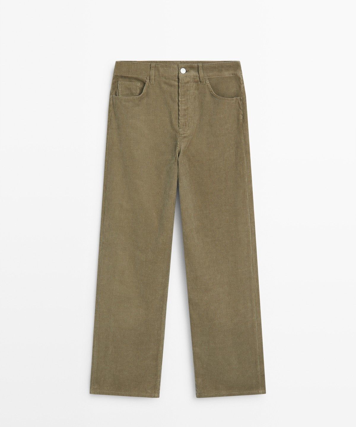 마시모두띠(MASSIMO DUTTI) 스웨이드 루즈 핏 미드라이즈 팬츠