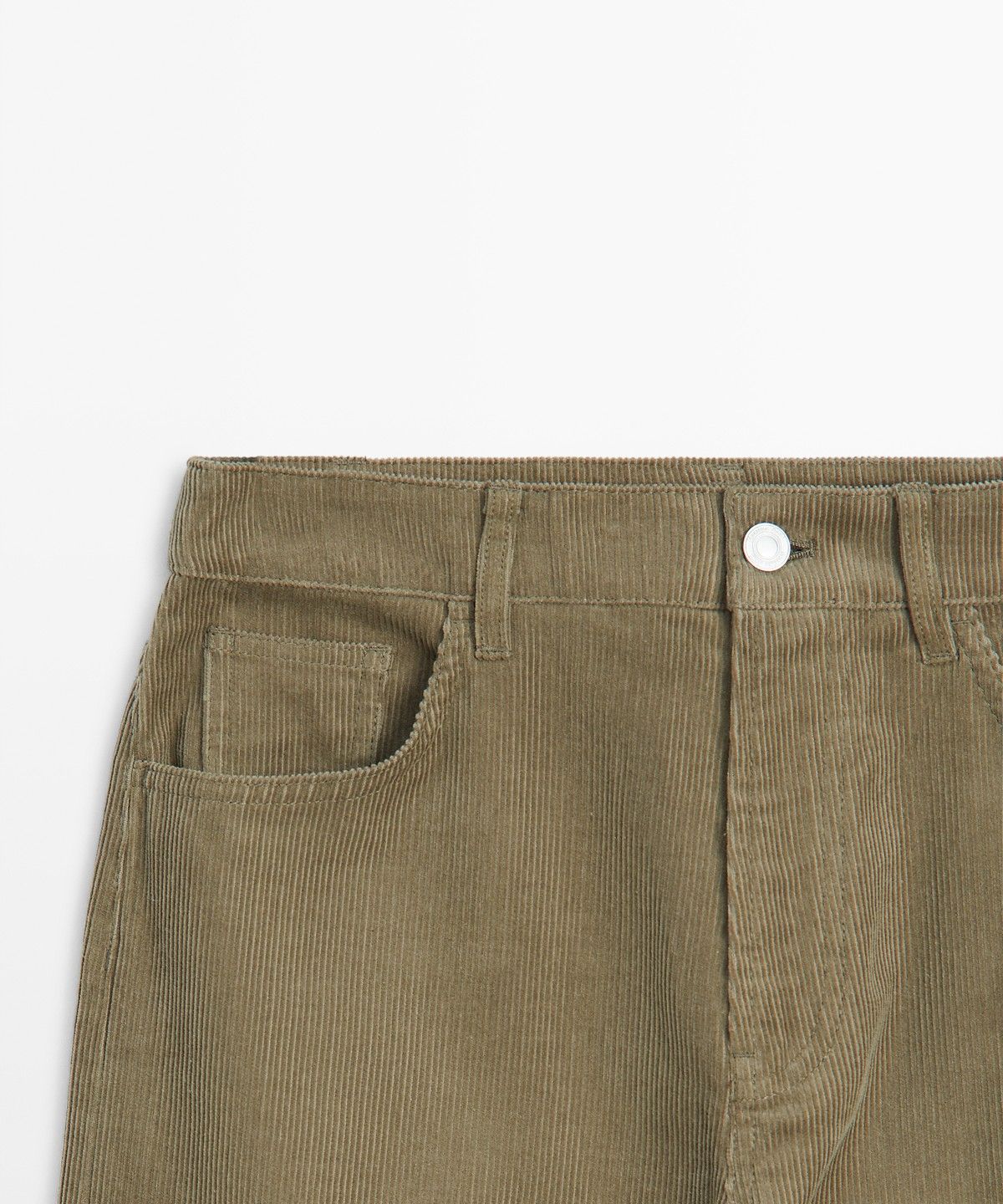 마시모두띠(MASSIMO DUTTI) 스웨이드 루즈 핏 미드라이즈 팬츠