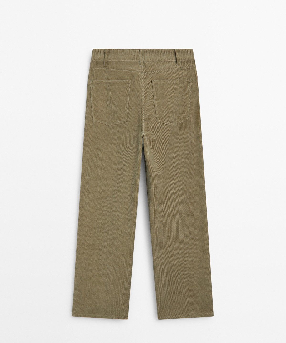 마시모두띠(MASSIMO DUTTI) 스웨이드 루즈 핏 미드라이즈 팬츠
