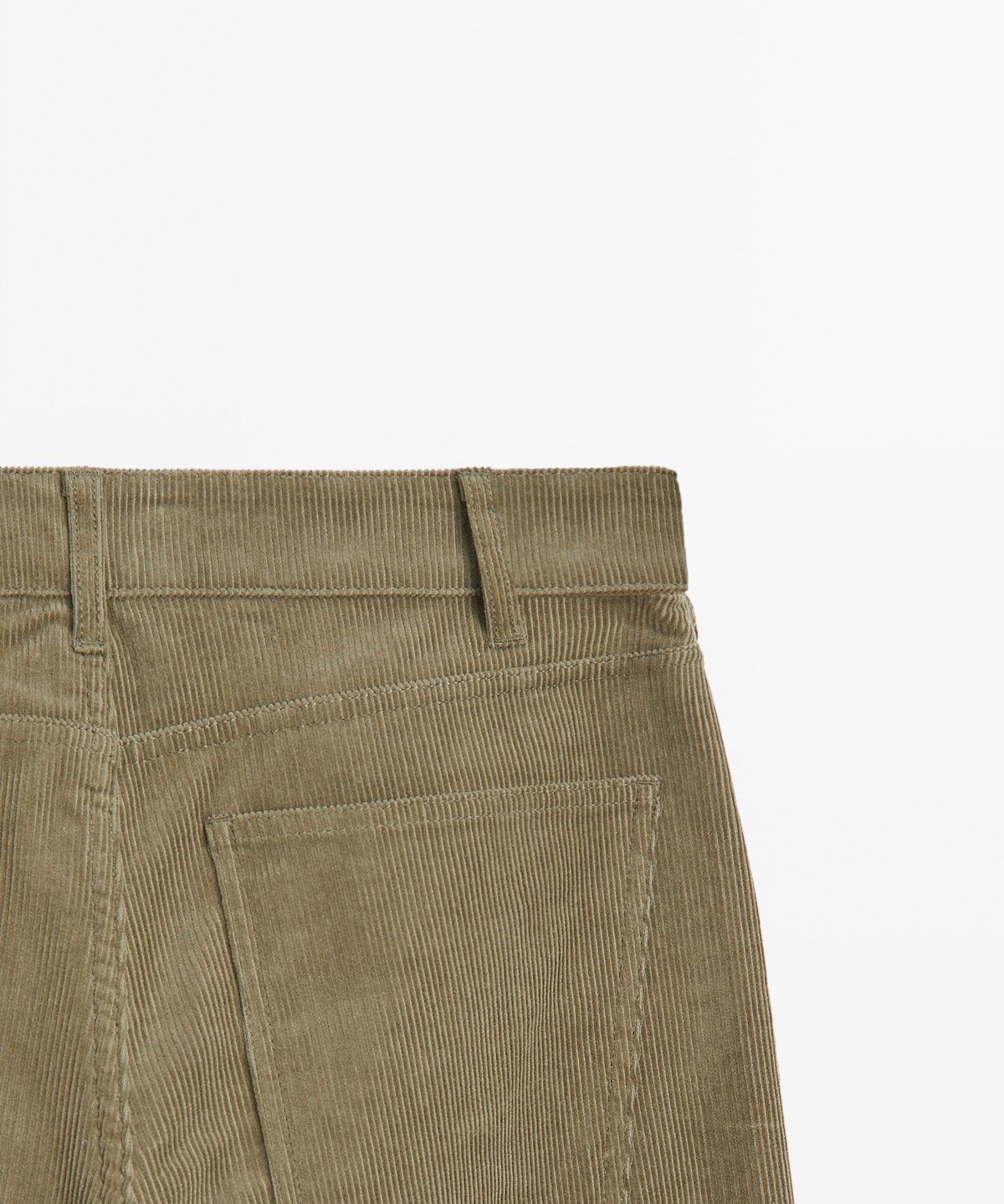 마시모두띠(MASSIMO DUTTI) 스웨이드 루즈 핏 미드라이즈 팬츠