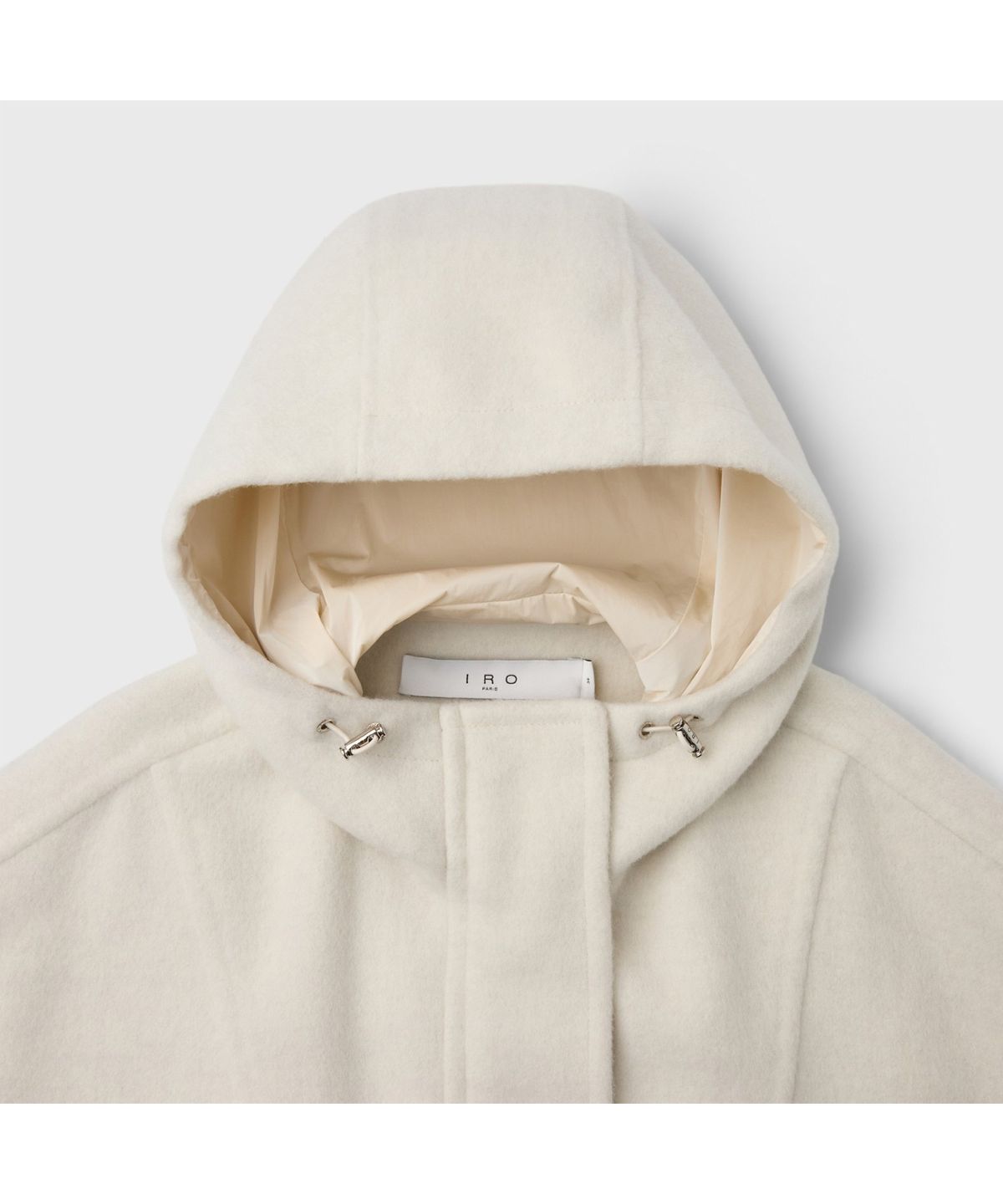 이로 우먼(IROWOMEN) Doudou 숏 방모 후드 코트 ILCAW26701IVX