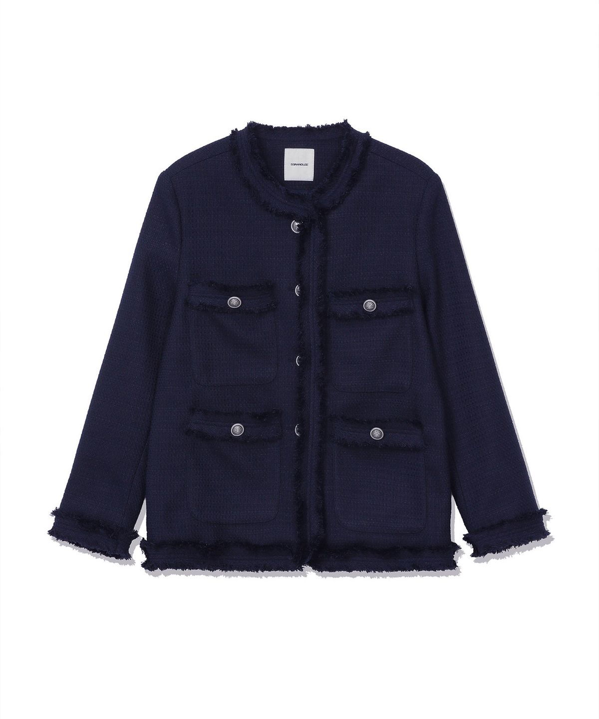 신앤리(SSIN AND LEE) Charlotte Tweed Jacket Navy
