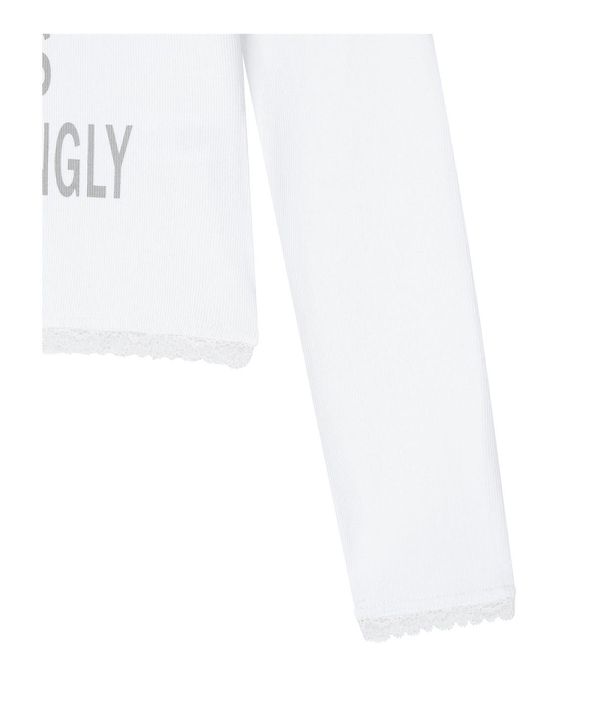 로타입(ROUGHTYPE) Scallop Lace Off-shoulder Long Sleeve - White
