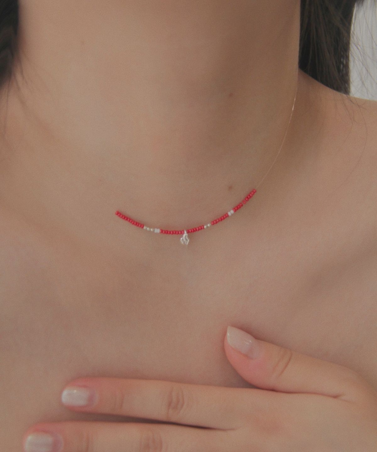 최창남메이드(CCNMADE) Nude Glass Bead Necklace 누드 글래스비드 목걸이