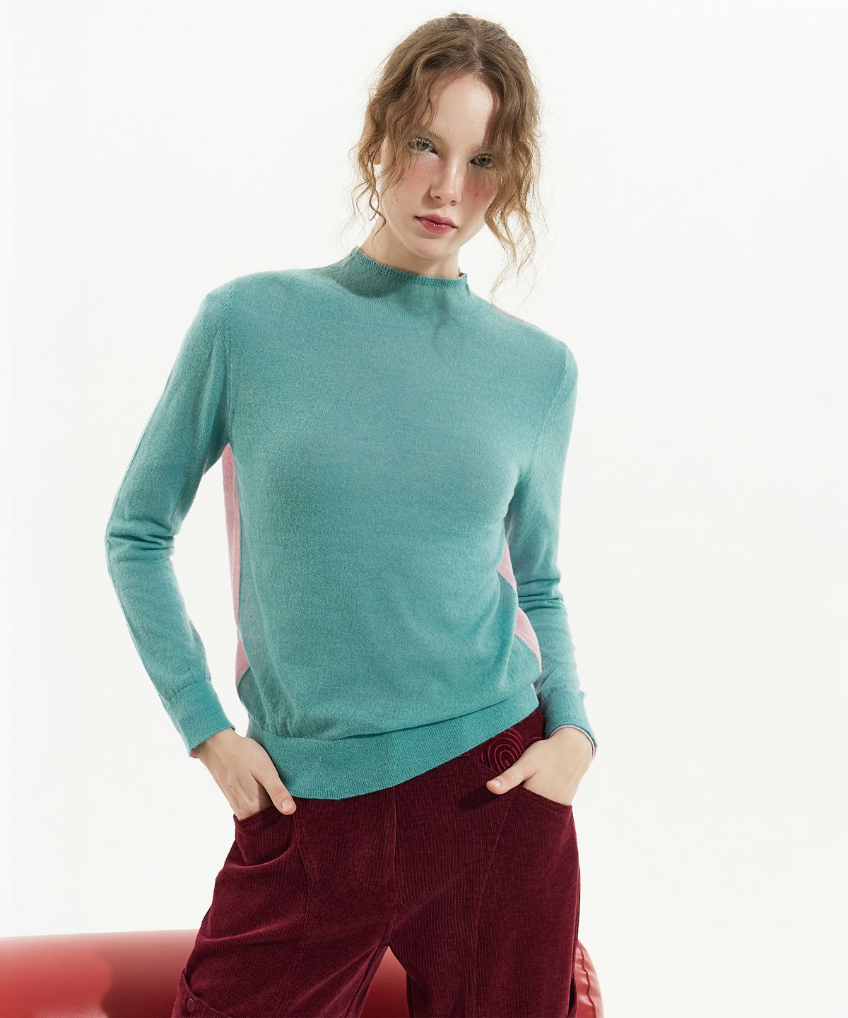 스노야(SNOYA) 26FW 알파카 블렌디드 하이넥