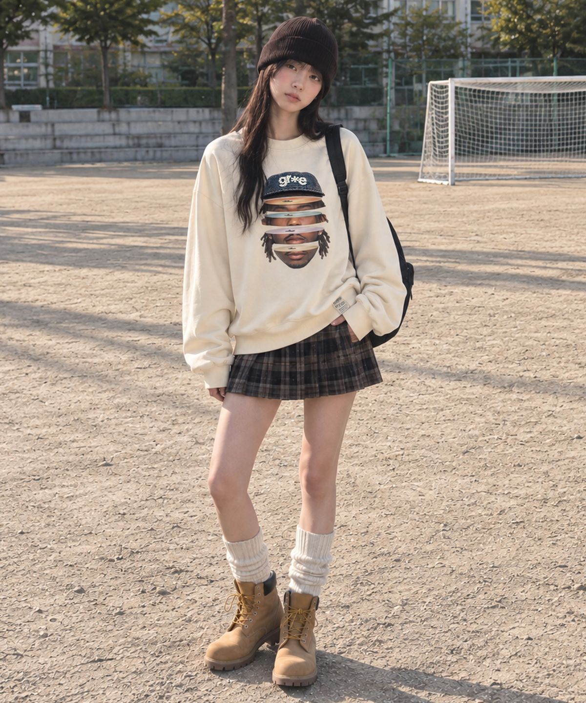 그레이버 오디너리(GRAVER ORDINARY) [ODNR UNISEX]Face Grae 맨투맨_4color