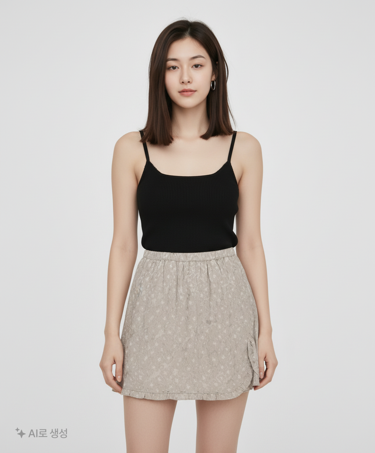 포에브(POEV) Jacquard Frill Skirt FREE