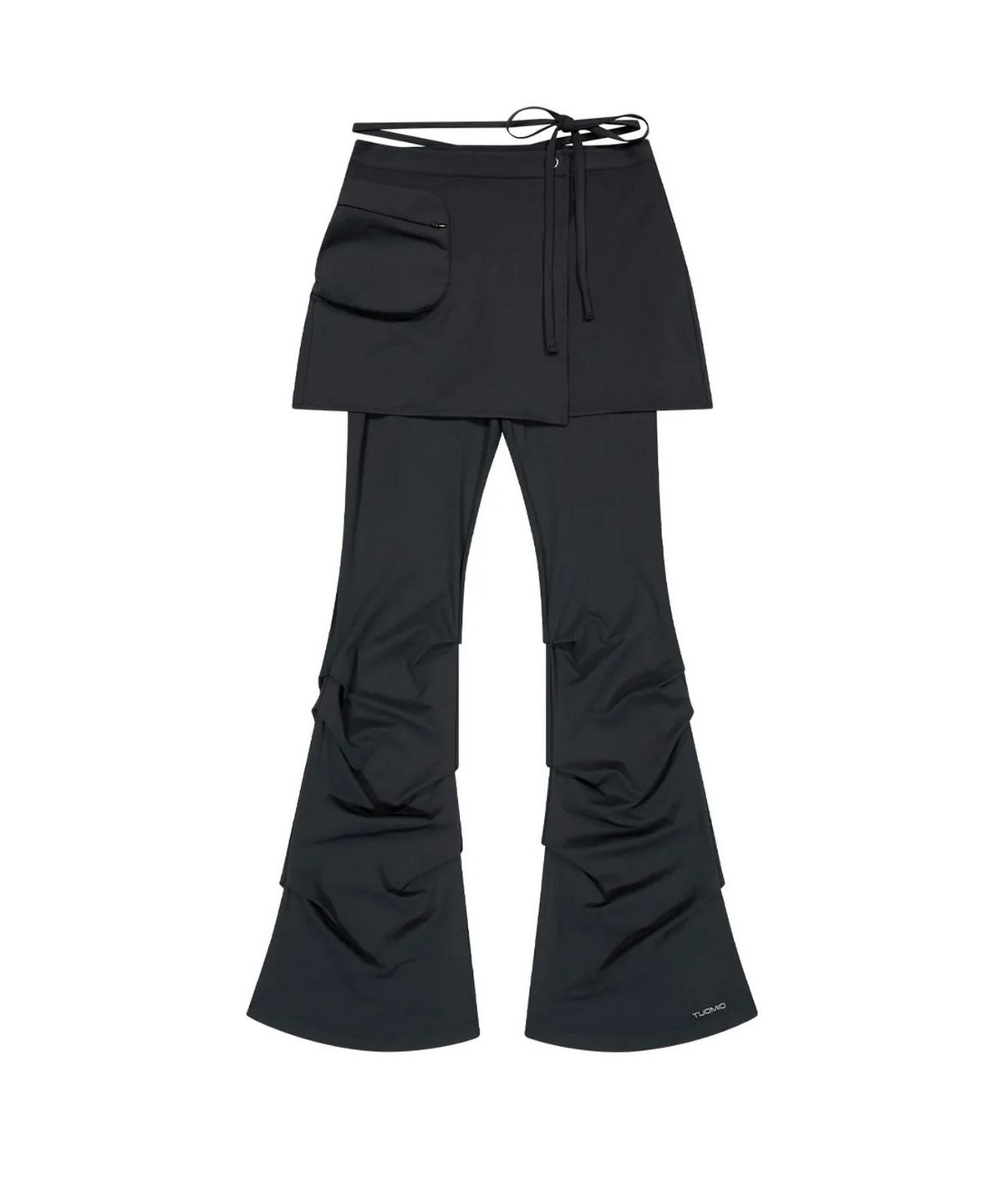 뚜오미오(TUOMIO) STRAPPY SKIRT PANTS [BLACK] WARM VER