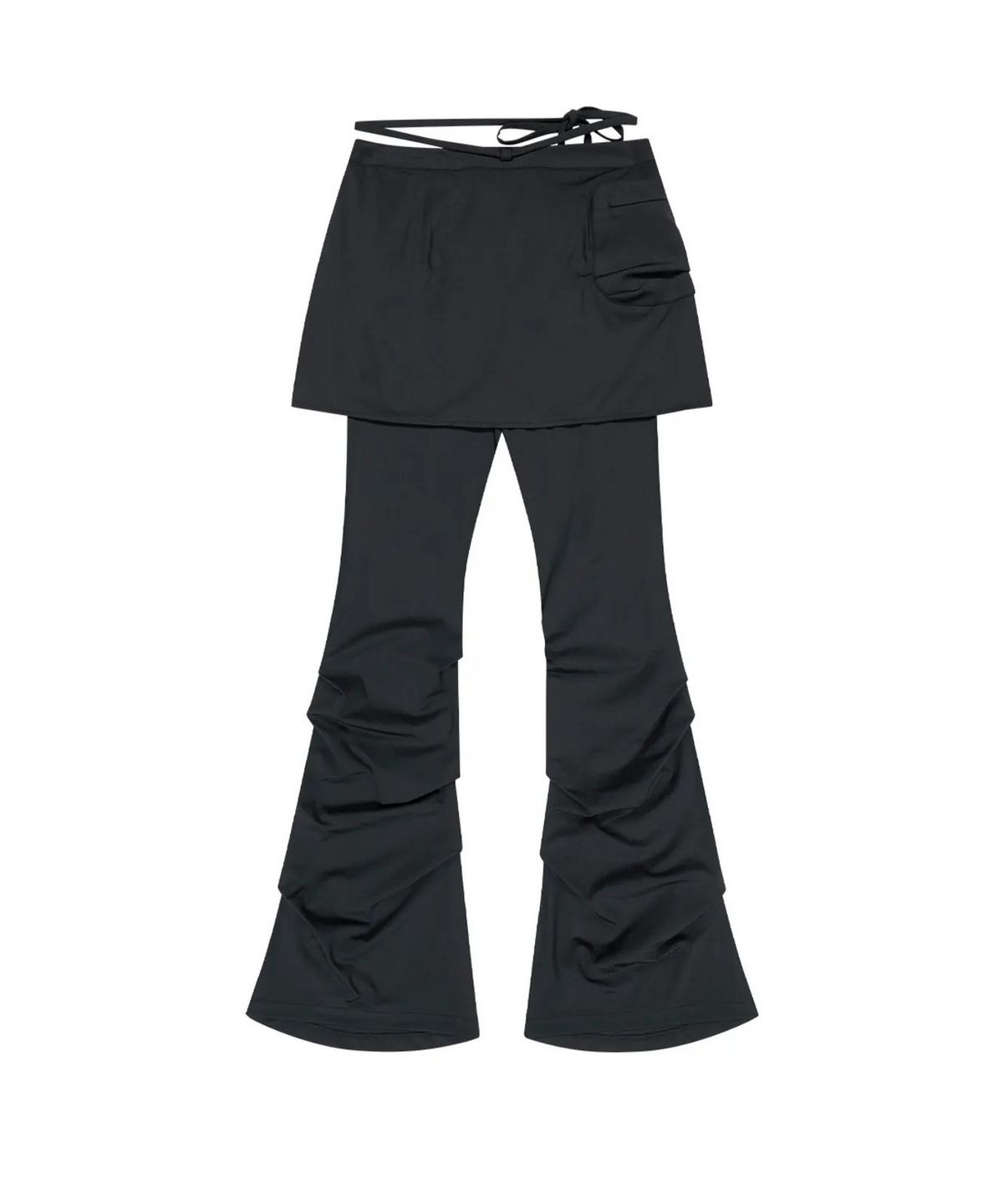 뚜오미오(TUOMIO) STRAPPY SKIRT PANTS [BLACK] WARM VER