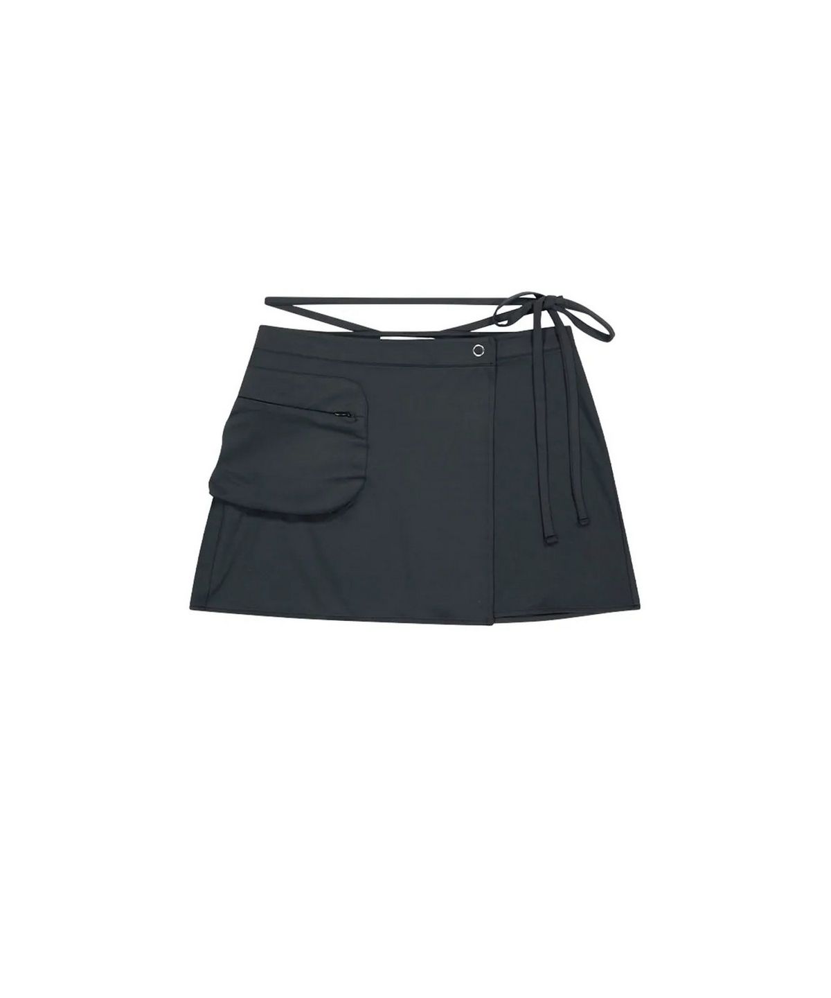 뚜오미오(TUOMIO) STRAPPY SKIRT PANTS [BLACK] WARM VER