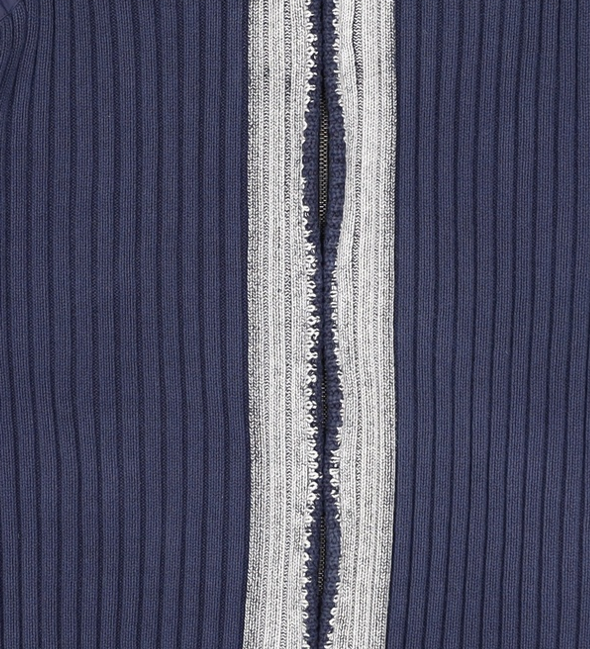 메종미네드(MAISON MINED) ROUGH WASHED HIGH NECK ZIP-UP CARDIGAN NAVY L