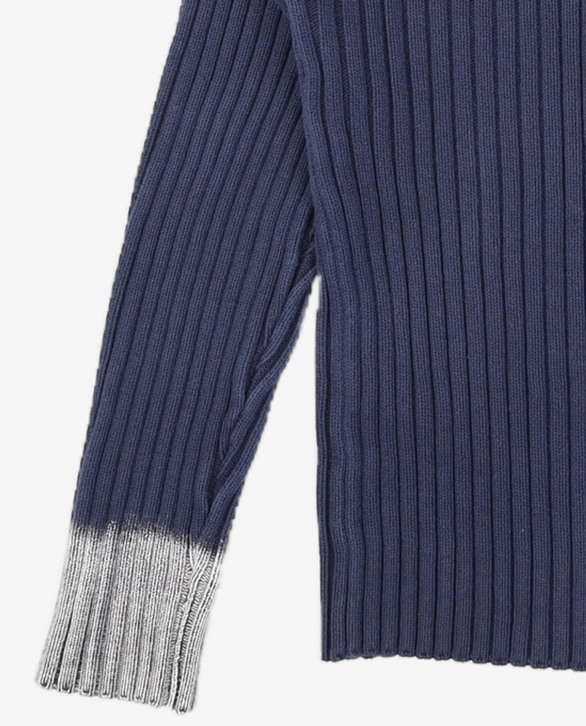 메종미네드(MAISON MINED) ROUGH WASHED HIGH NECK ZIP-UP CARDIGAN NAVY L