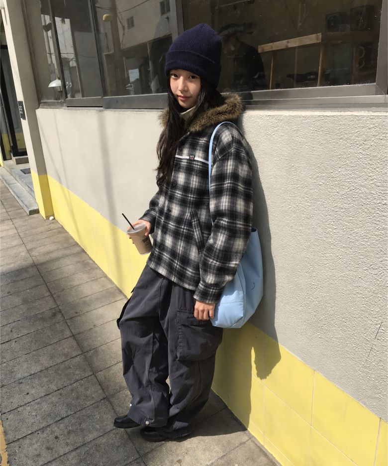 SC 퍼 후드 셔츠(블랙)
