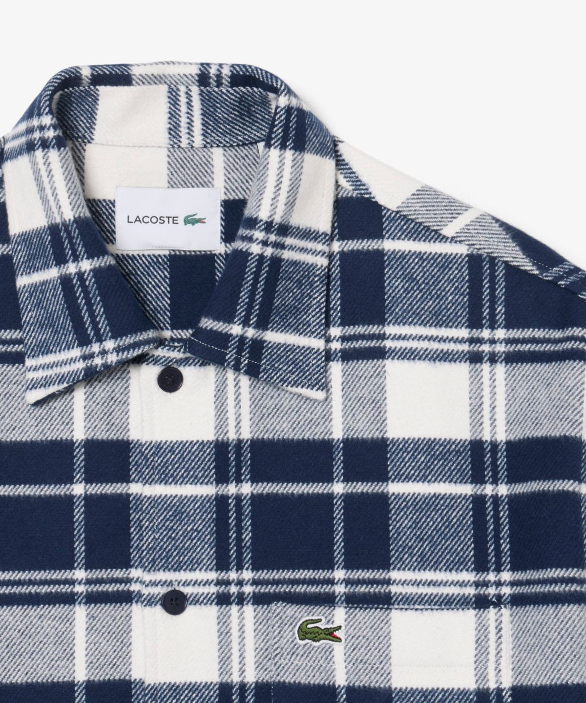 라코스테(LACOSTE) 남성 플란넬 체크 셔켓 CH3778-56N M5C