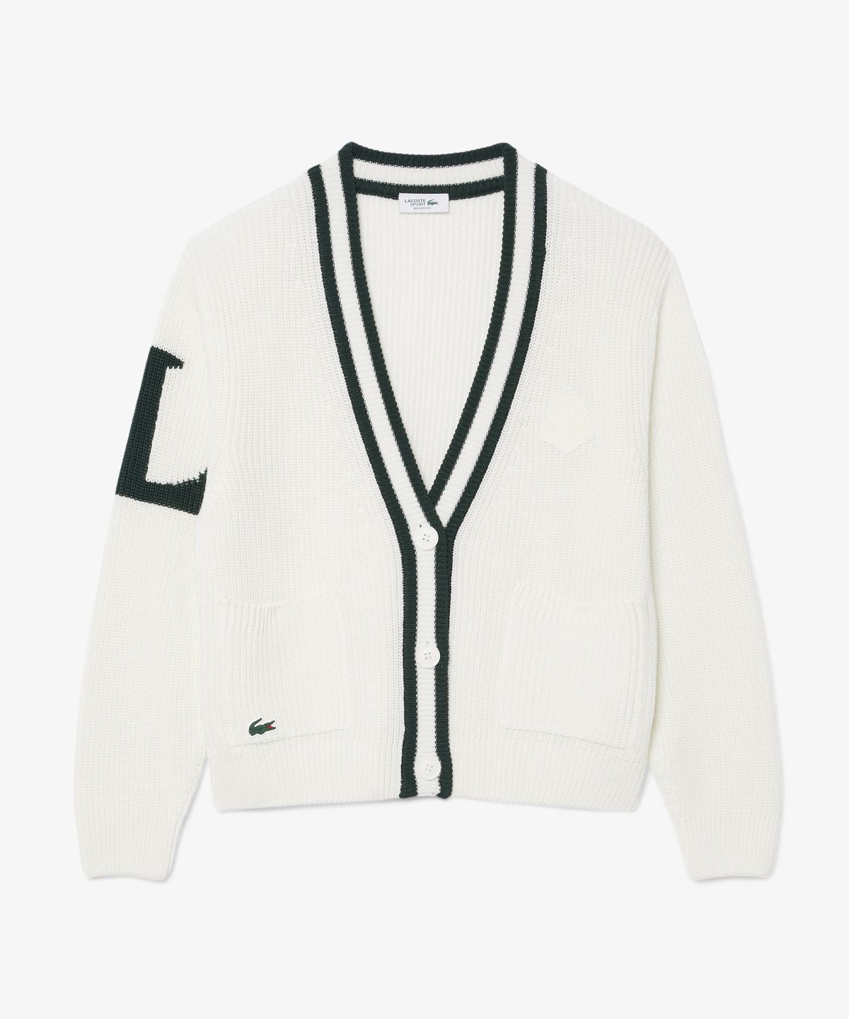라코스테(LACOSTE) 여성 골프 조직감 버튼 가디건 AF6789-56N 0LP