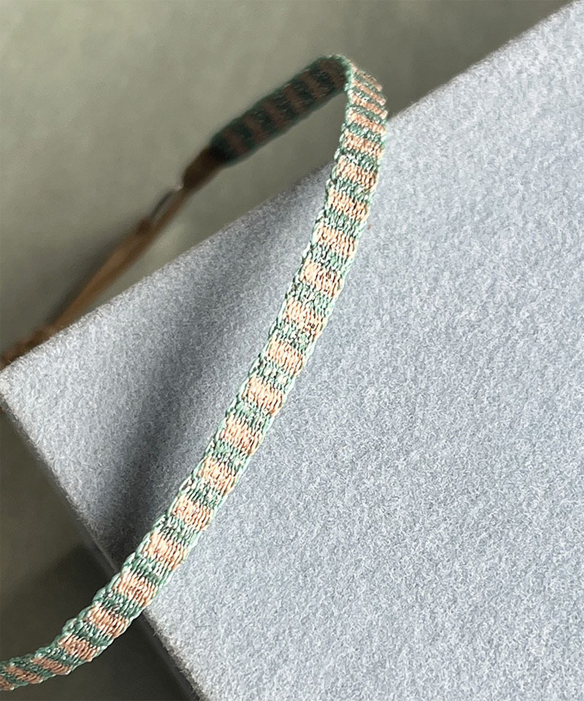 림바(RIMBA) [Leju] Basic Sparkle Handwoven Bracelet - Turquoise