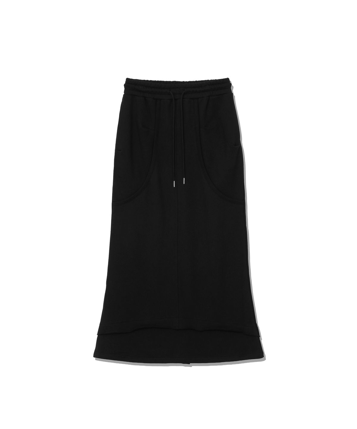 신앤리(SSIN AND LEE) Off-Duty Maxi Sweat Skirt Black