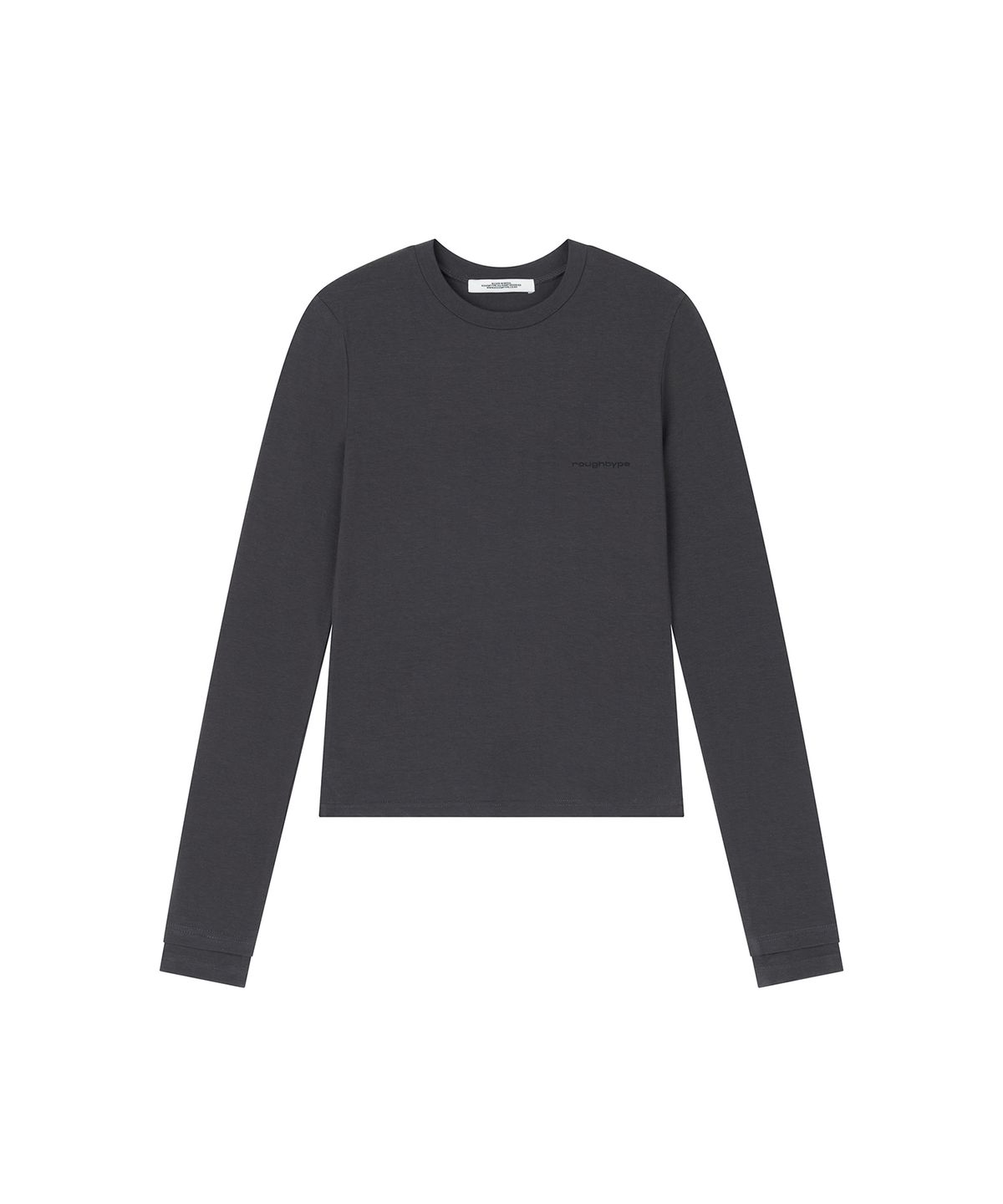로타입(ROUGHTYPE) Slim Warmer T-shirt - Charcoal