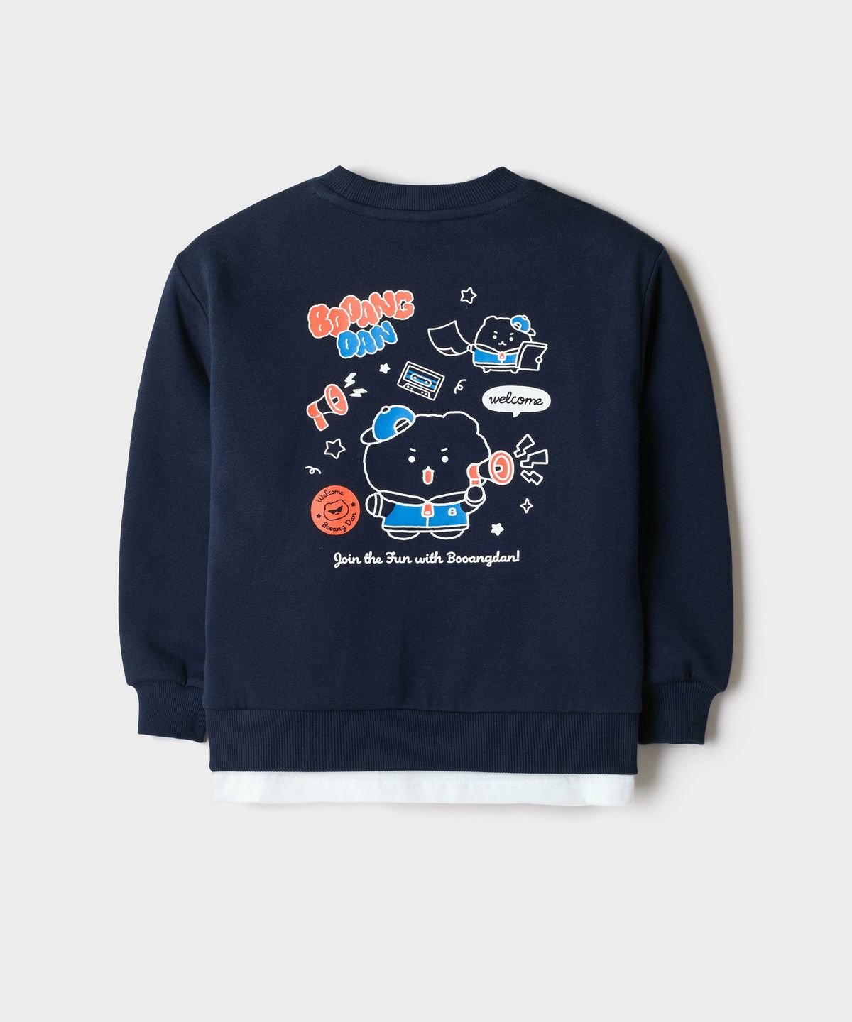 스파오 키즈(SPAO KIDS) [키즈] (망그러진곰) 상하세트 (기모)(Navy)_SPSMG4TKU3