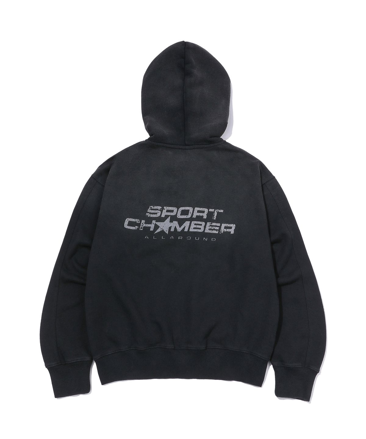 스포츠챔버(SPORT CHAMBER) SC 워시드 2001 후드 집업(블랙)