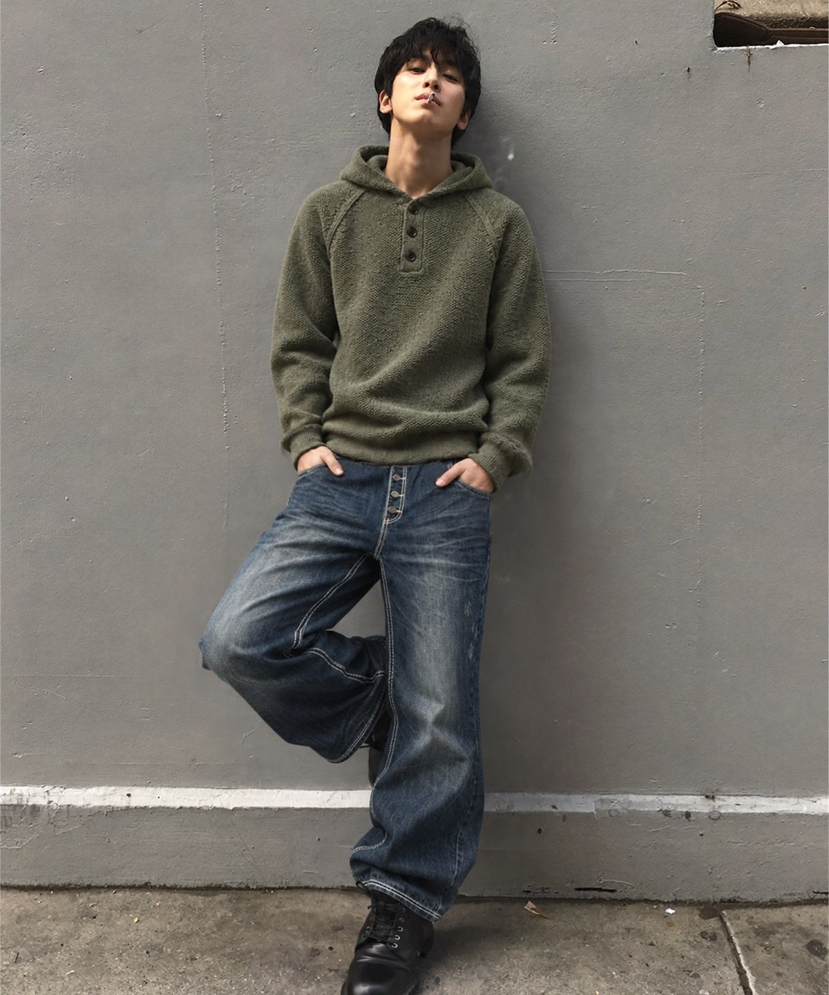 메인부스(MAINBOOTH) Super Stitch Denim Pants(BLUE)