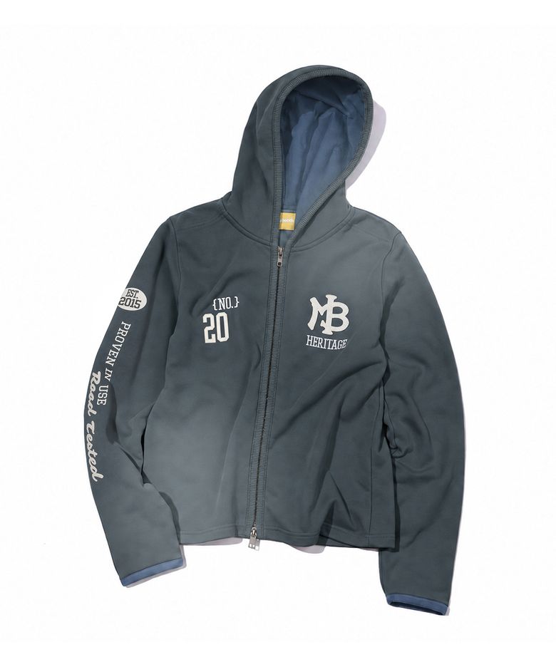 Women Heritage Washed Hood Zip-up(MIDNIGHT NAVY)
