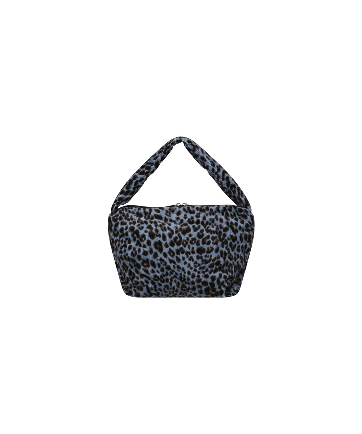 세르(SEHR) Leopard Corduroy Pouch Bag (Blue)